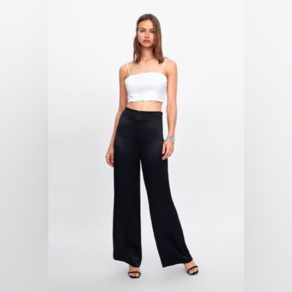 8. Zara Satin Top